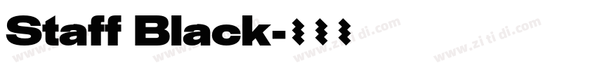 Staff Black字体转换
